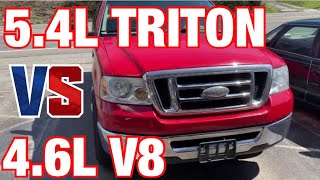 Ford F150 54L Triton Vs 46L V8 [upl. by Sokcin]