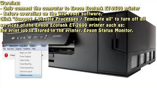 Reset Epson Ecotank ET 2600 Waste Ink Pad Counter [upl. by Etnuahs623]