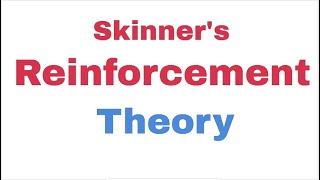 Skinners Reinforcement Theory [upl. by Devitt]