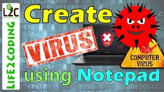 How to Create a Virus using Notepad [upl. by Nadda819]