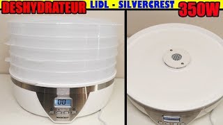 DESHYDRATEUR LIDL SILVERCREST SDA 350 A1 déshydraté alimentaire Food Dehydrator Dörrautomat [upl. by Doersten290]