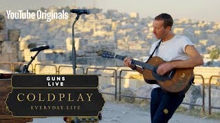 Coldplay  Guns Live in Jordan [upl. by Estey]