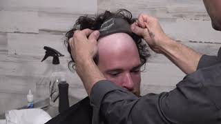 Part 1 Nonsurgical hair replacement Installing a hair system beginning to end 1 of 4 [upl. by Adnim]