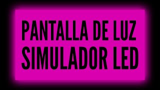 PANTALLA LED ROSA FUCSIA  Simulador Led  NEON ✨ 10 Horas [upl. by Liesa679]