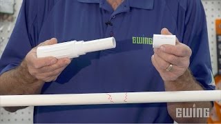 How To Repair PVC Pipe Using a Slip Fix [upl. by Akeinahs]