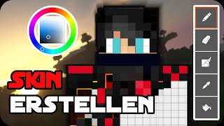 Skin einfach erstellen 💥 Minecraft 2022 [upl. by Ojoj297]