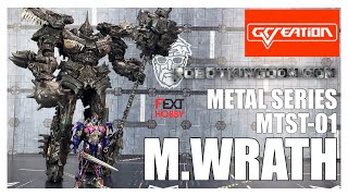 GCreation Metal Series MTST01 MWRATH Transformers Age Of Extinction Grimlock [upl. by Marigold615]