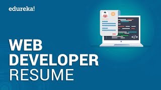 Web Developer Resume  Sample Resume of a Web Developer  Edureka [upl. by Sirraj]