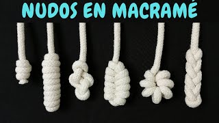 6 nuevos NUDOS en MACRAMÉ paso a paso  6 New Macrame Knots [upl. by Alekram402]