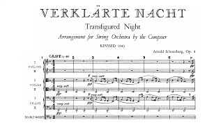 Arnold Schoenberg  Verklärte Nacht for string orchestra Op 4 [upl. by Ylrebme]