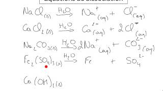 Equations de dissociation [upl. by Oijile]