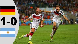 Germany vs Argentina 10  Extended Highlights  2014 WC Final [upl. by Gordan]