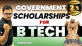 Government Scholarships BTech Students Must Apply In 2023  Harsh Sir VedantuMath [upl. by Marchall]