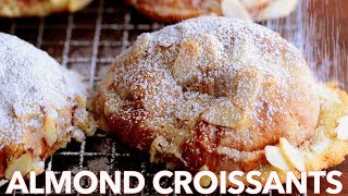 How To Make Tasty Almond Croissants French Bakery Style [upl. by Katya]