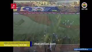 Denizlispor 0  FENERBAHÇE 4 Şampiyonluk maçı 20032004 Sezonu [upl. by Eirrek]