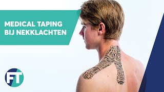 Tapen bij nekklachten en spanningshoofdpijn  Medical Taping  FysioTape [upl. by Tess]