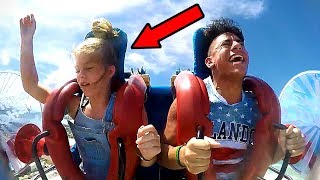 Girls Passing Out 5  Funny Slingshot Ride Compilation [upl. by Berenice378]