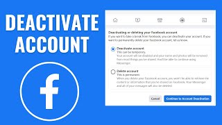 How to Deactivate Facebook Account [upl. by Eirased]