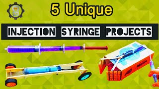 5 Unique Project Using Injection Syringe [upl. by Hacker817]