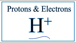 How to find Protons amp Electrons for the H Ion [upl. by Anerroc]