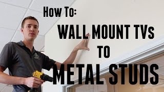 How to Wall Mount a TV to Metal Studs [upl. by Werda]