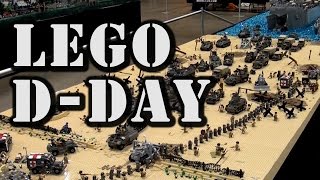 Epic LEGO WWII DDay Normandy Omaha Beach by Brickmania [upl. by Esinek]