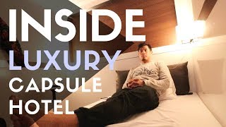 First Class Capsule Hotel  Luxury Experience in Tokyo Japan [upl. by Shyamal483]