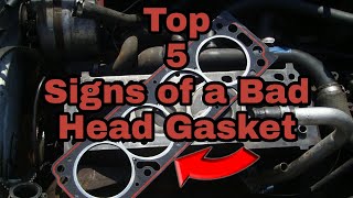 Top 5 Signs Of A BAD HEAD GASKET [upl. by Mariellen]