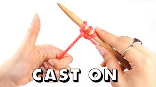 How to CAST ON Knitting for Total Beginners [upl. by Korten]