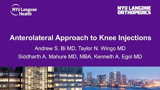 Anterolateral Approach to Knee Injections [upl. by Suzzy]