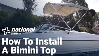 How To Install A Bimini Top  National Covers [upl. by Alexandro]