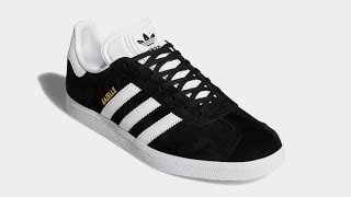 Adidas Gazelle Shoes BLACKWHITE  Onfeet  Unboxing [upl. by Anerbas]