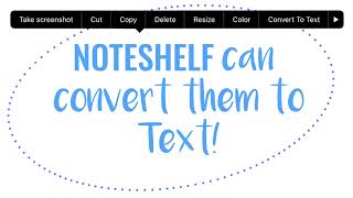 Convert Handwriting to Text  Noteshelf App  Digital Notetaking made simpler  iOS and Android [upl. by Trocki871]