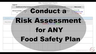 Learn how to Conduct a Risk Assessment for ANY Food Safety Plan  Introduction [upl. by Asina107]