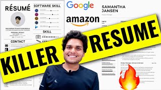 How to write a Strong Resume for Software Developer 2  For Freshers amp Experienced [upl. by Tutankhamen]