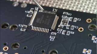 SMD soldering by hot air [upl. by Carrington]