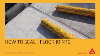 Application sealing floor joints [upl. by Stuckey835]