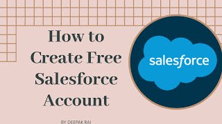 How to Create Free Developer Account in Salesforce [upl. by January]