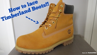 How To Lace Timberland Boots [upl. by Deeas588]