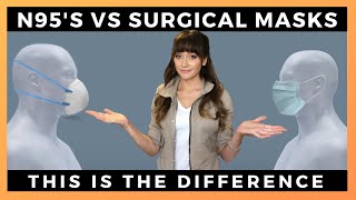 N95 VS SURGICAL MASKS  The differences filtration efficacy approval and COVID19 [upl. by Doe]