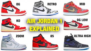 Explaining Types of Air Jordan 1s For Beginners Sneaker Collection [upl. by Parke]