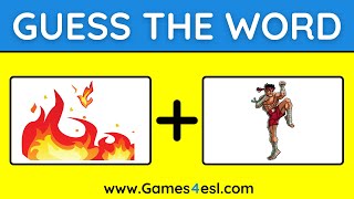 Guess The Word Game  Compound Words  Easy [upl. by Enyalb560]