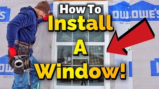 How To Install A Window  New Construction [upl. by Anaet]