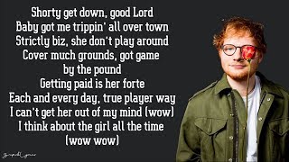 Ed Sheeran  No Diggity Lyrics [upl. by Filmore959]