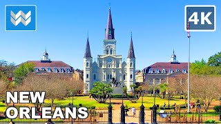 4K French Quarter in New Orleans Louisiana USA  Walking Tour Vlog amp Vacation Travel Guide 🎧 [upl. by Chadd]