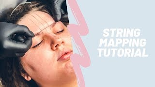 POV String Eyebrow Mapping Tutorial How To Design Perfect Eyebrows With String [upl. by Mattias680]