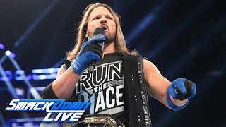 AJ Styles returns to respond to Samoa Joe SmackDown LIVE Aug 7 2018 [upl. by Suvart637]