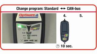 Standard to CANbus program change  OptiMate 4 Dual Program [upl. by Aihsa952]