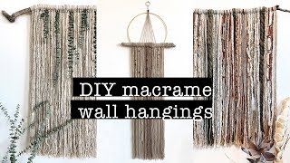 DIY Macrame Wall Hangings beautiful amp easy  XO MaCenna [upl. by Teage458]