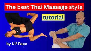 Thai massage against back pain  free tutorial [upl. by Talanian]